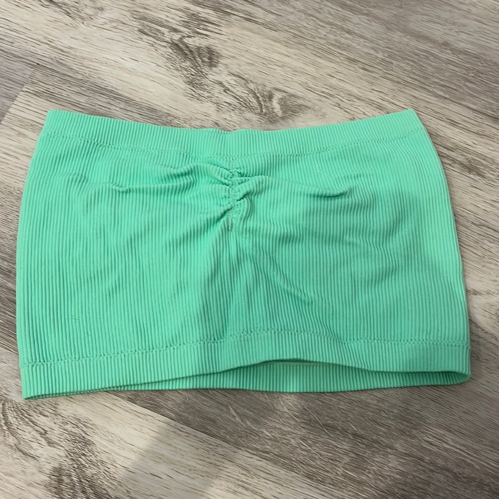 american eagle mint green tube top